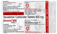 Sevanier 800 Mg Tablet 10 - Uses, Side Effects, Dosage, Price | Truemeds