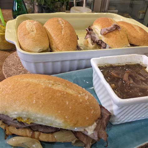 Roast Beef Melts with Au Jus Dipping Sauce – Kilted Chef