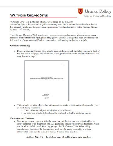 27+ Chicago Examples