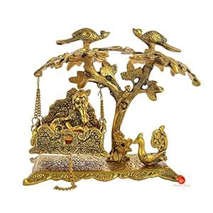 Buy SAUDEEP INDIA Baby Krishna Idol with Palana Swing | Bal Gopal ...