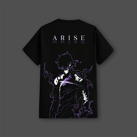 Shadow Monarch Arise Solo Leveling Black T-Shirt | Regular Fit Premium ...
