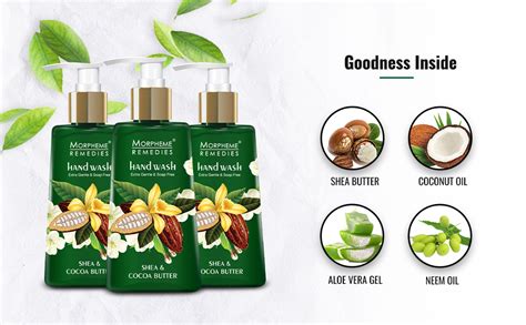 Morpheme Remedies Hand Wash Shea & Cocoa Butter, Anti Bacterial - Soap ...