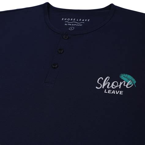 Midnight Blue Soft Cotton Henley T-shirt – Thestiffcollar.com