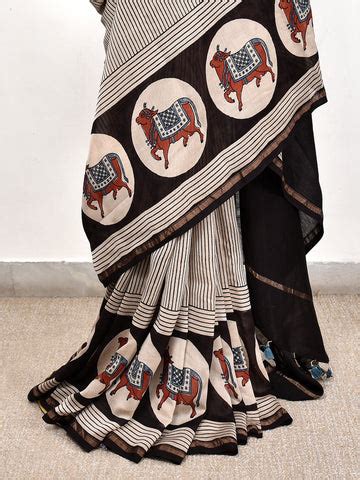 Buy Authentic AJRAKH SILK SAREES – EkBanni