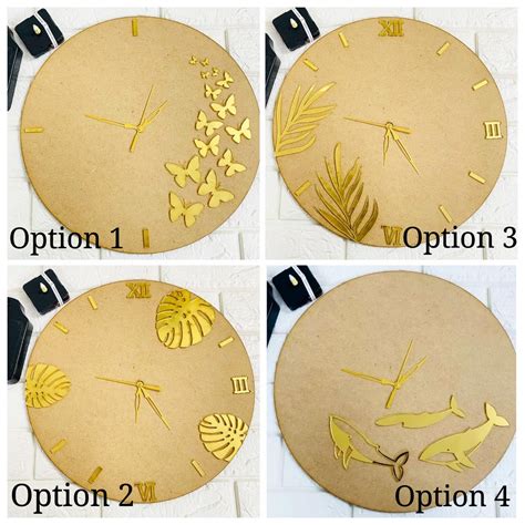 4 Types of Designer Clock Set – Affection Art n Resin Store