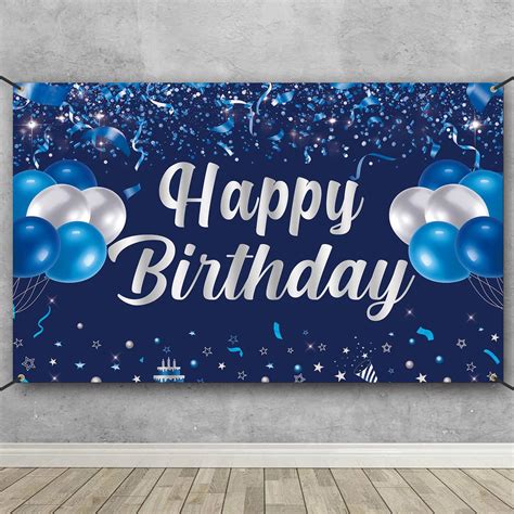 Amazon.com: KatchOn, Xtralarge, Blue Happy 4th Birthday Banner - 72x44 ...
