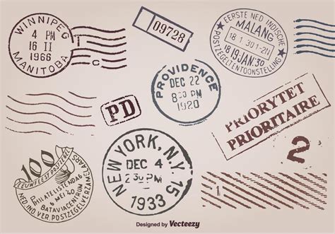 Letter Stamp Vector 的图像结果