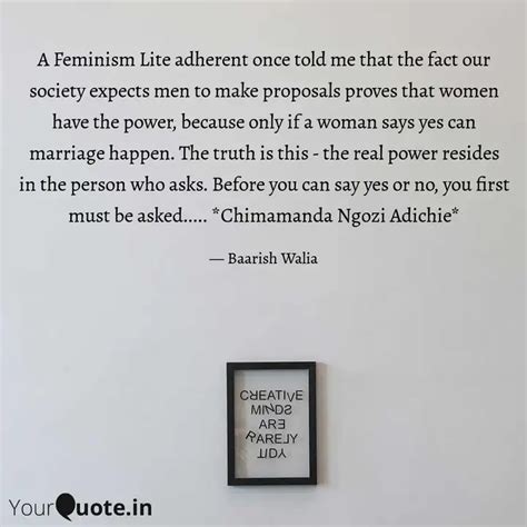 A Feminism Lite adherent ... | Quotes & Writings by Baarish Walia ...