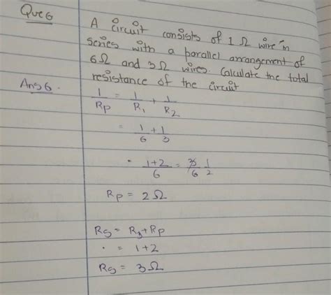 A circuit consists 1ohm wire in series with parallel arrangement of ...