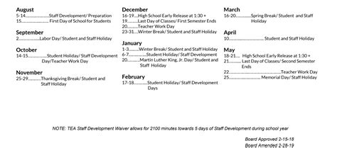 Kathy Caraway Elementary - School District Instructional Calendar ...