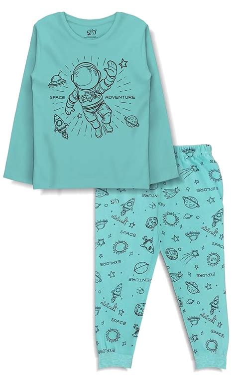minicult Cotton Full Sleeve t Shirt and Pyjama Nightsuit with Cute ...