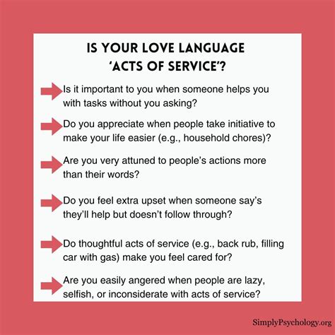 Acts of Service Love Language In Relationships