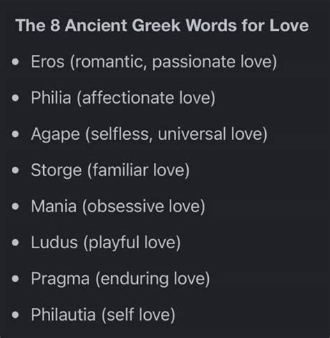 The Greek had many different types of love. : r/WholesomeChating