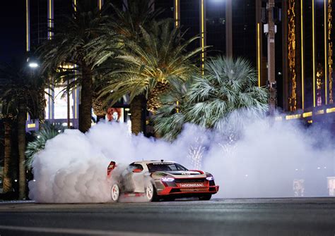 Ken Block and the Audi S1 Hoonitron electrify Las Vegas