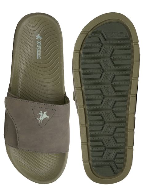 BUCKAROO Premium Synthetic Casual Sliders for Men | Mens Flip Flops: C