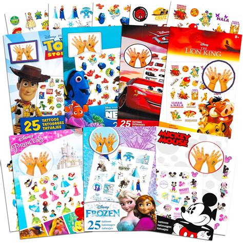 ClassicDisney Disney Tattoos Party Favors Mega Assortment ~ Bundle ...