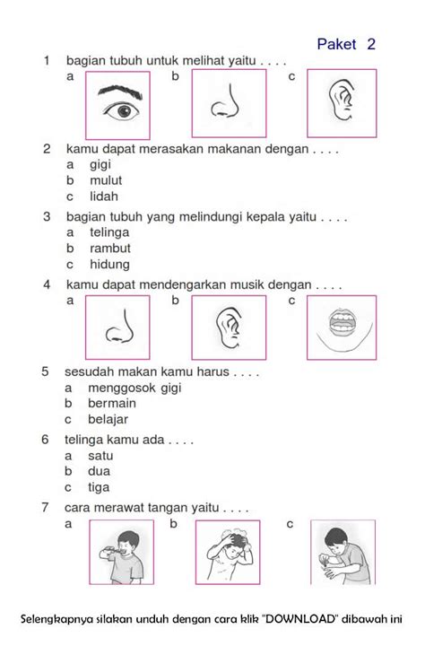 Contoh Soal Matematika Kelas 1 SD