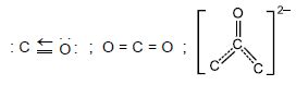 Increasing order of carbon-oxygen bond length in CO , CO 2 and CO 3 2- is