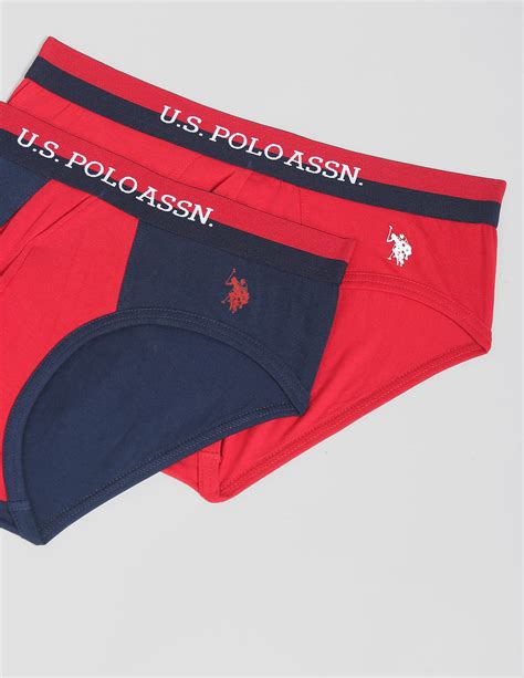 Buy Men Elasticized Waist EB02 Briefs - Pack Of 2 Assorted|U.S. Polo ...