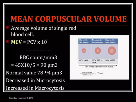 RED BLOOD CELL AND HAEMATOCRIT | PPT