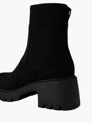 KG Kurt Geiger Tess Suede Block Heel Ankle Boots, Black
