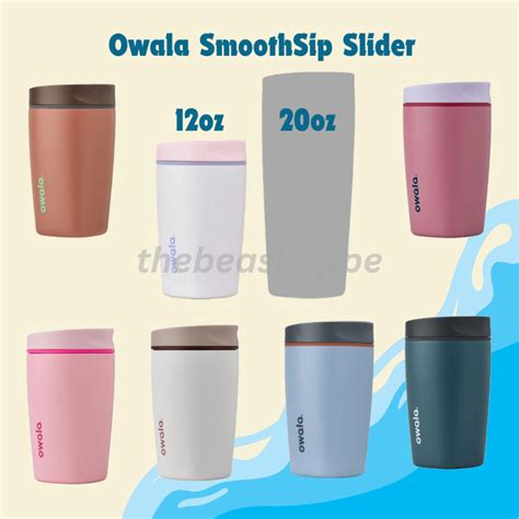 Owala 20oz SmoothSip & 12oz SmoothSip SLIDER Insulated Stainless Steel ...