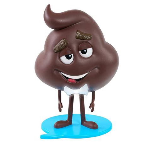 NEW THE EMOJI MOVIE Poop 8" Poseable Light Up Figure Kids Toy Gift ...