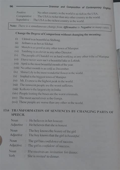 Change the Degree of Comparison without changing the meaning: (i) Ukhrul..