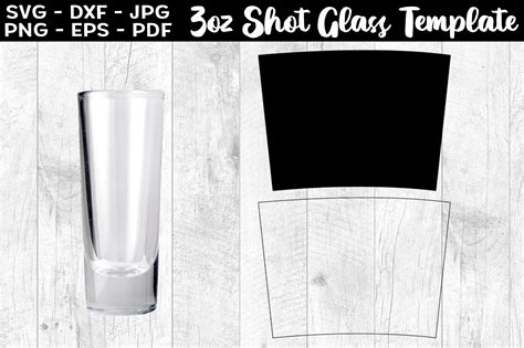 3 Oz Shot Glass Template SVG PNG Graphic by Aleksa Popovic · Creative ...