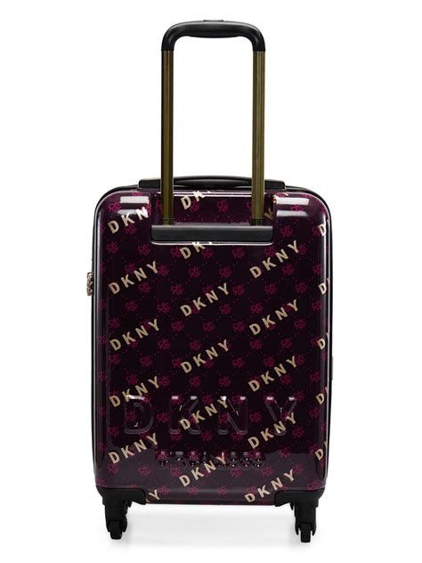 DKNY ON REPEAT Aubergine & Pink Color ABS Material Hard Trolley ...