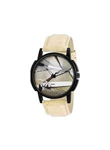 HORCHIS Men's Yellow Black, Leather Watch : Amazon.in: Fashion
