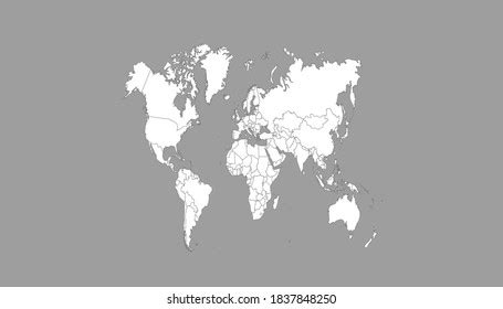 World Map Grey Vector 的图像结果