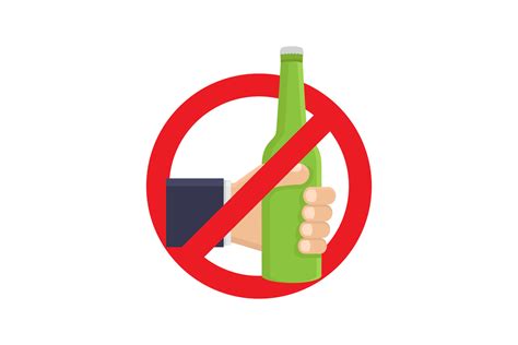 Stop drinking alcohol, prohibited from drinking alcohol vector design illustration 22324054 ...