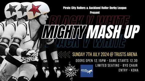 Pirate City Rollers & Auckland Roller Derby leagues Mighty Mashup ...