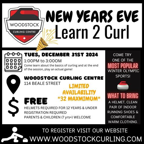 Woodstock Curling Centre - New Years Eve Learn 2 Curl 2024-Curling 101 Clinics