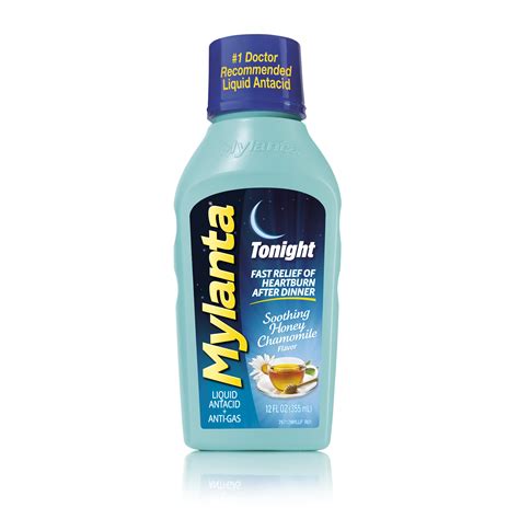 Buy Mylanta Tonight Honey Chamomile Liquid Antacid + Anti-Gas, 12 fl oz ...