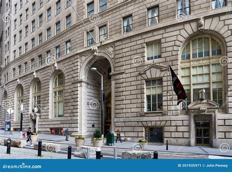 The Arched Facade of 26 Broadway 1928, Formerly Headquarters of John D ...