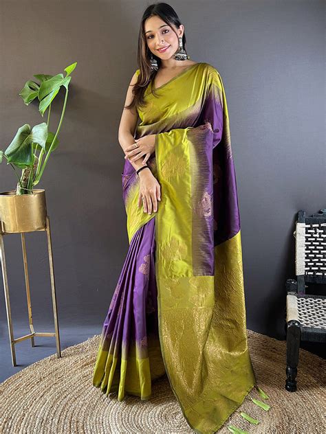 Buy Purple Sarees Online at Best Price | Karagiri