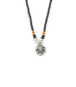Gargi by P.N. Gadgil and Sons | 925 Sterling Silver | Black Beaded ...