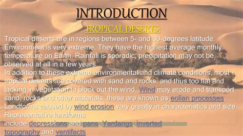 Sub tropical deserts | PPTX