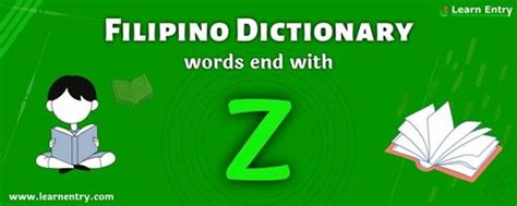 English to Filipino translation - Words end with Z - Learn Entry