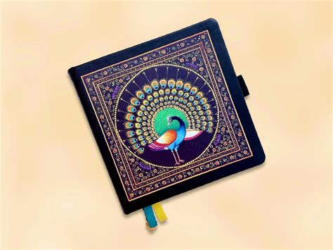 Dancing Peacock Square Notebook – The Jotting Dots