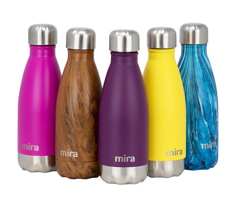 MIRA 12 oz Double Wall Vacuum Insulated Stainless Steel Water Bottle ...