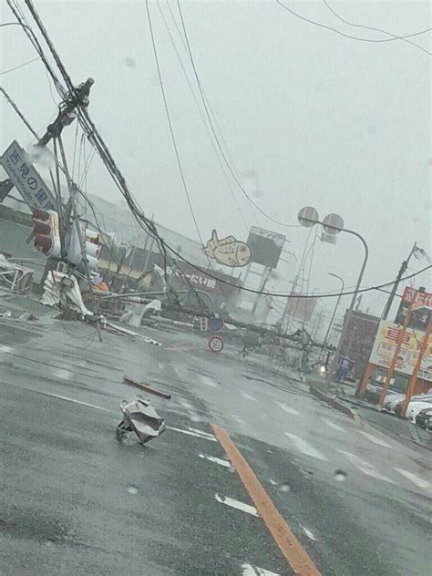 台风登陆吹袭日本 京都市向26万人发出避难指示 -资讯-中国天气网