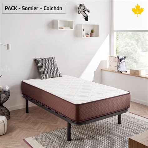 Pack Colchon + Somier Descansin | 150 x 200 |Ideal para Personas con ...