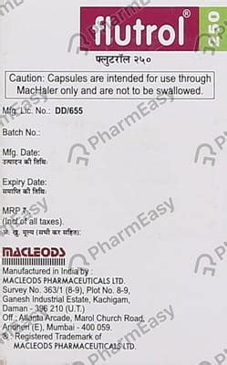 Flutrol 250mcg Bottle Of 30 Inhalation Capsule: Uses, Side Effects ...