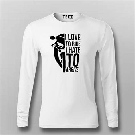 I Love To Ride I Hate To Arrive Motorcycle T-Shirt For Men - TEEZ.in