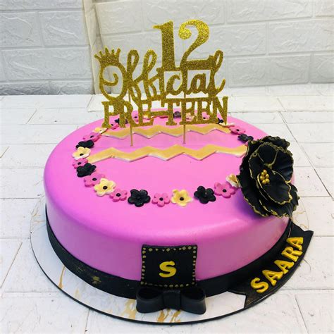 Official Pre Teen Theme Pink Cake – Bento Cakes Noida