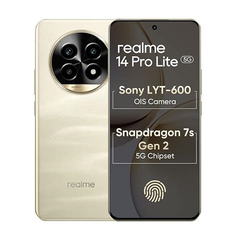 realme 14 Pro Lite 5G Smartphone 8GB+128GB Gold, 6.7 inch Screen, 120Hz ...