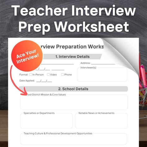 Worksheet School Application Interview 的图像结果